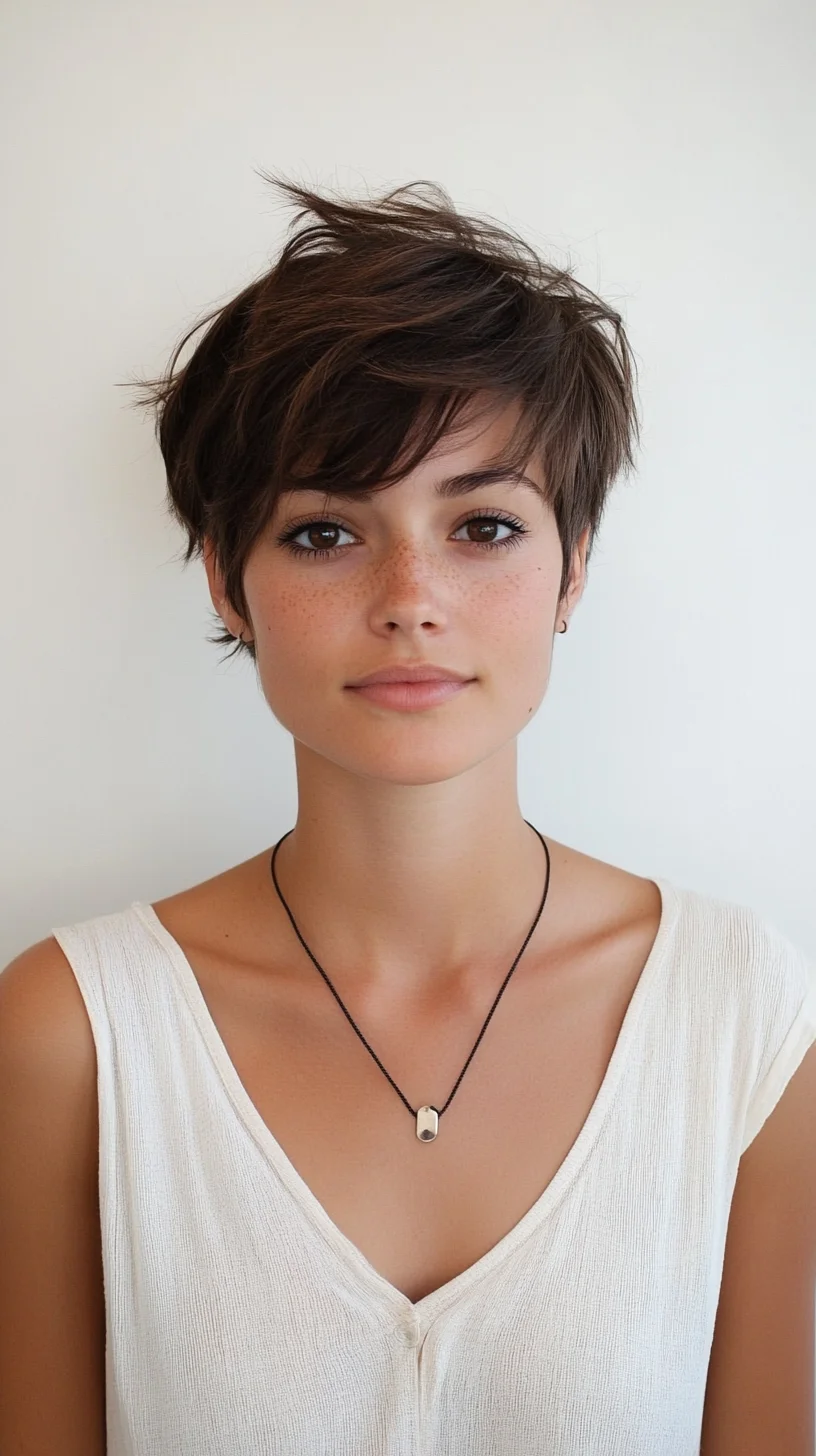 Effortlessly Chic Choppy Pixie A Perfect Blend of Edgy and Elegant!