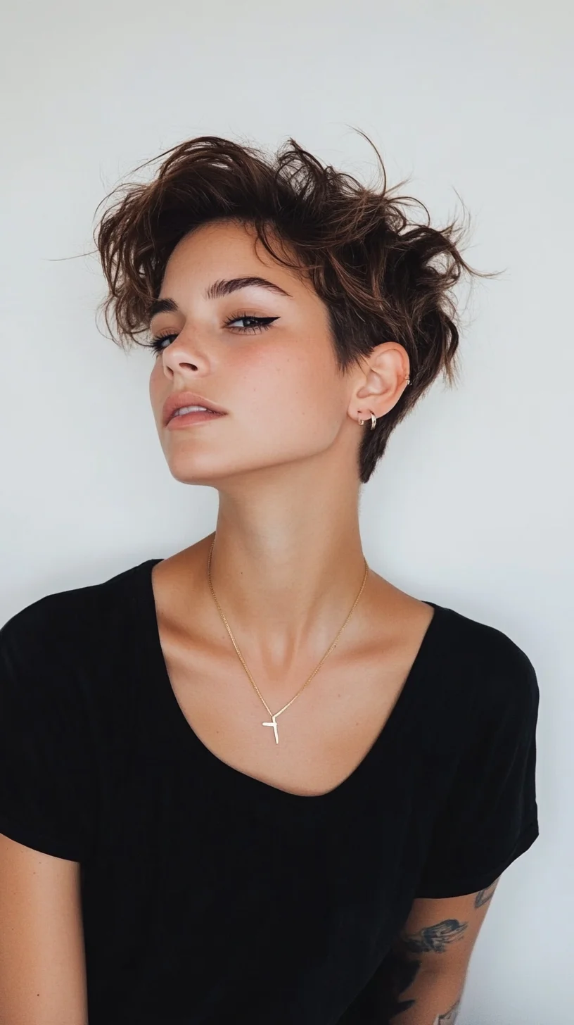 Effortlessly Chic: Elevate Your Look with a Modern Textured Pixie