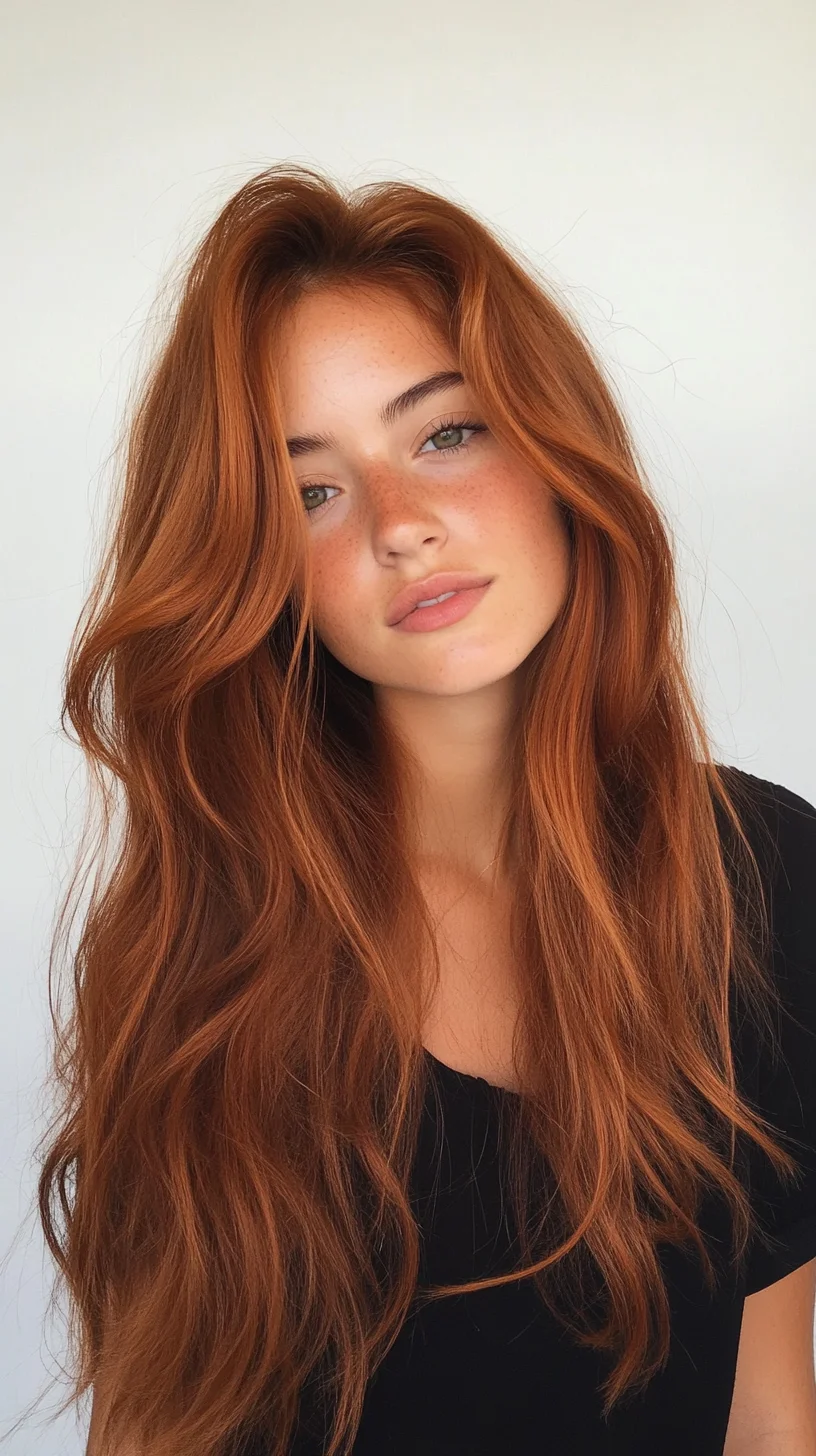 Effortlessly Chic: Embrace Stunning, Flowing Ginger Waves