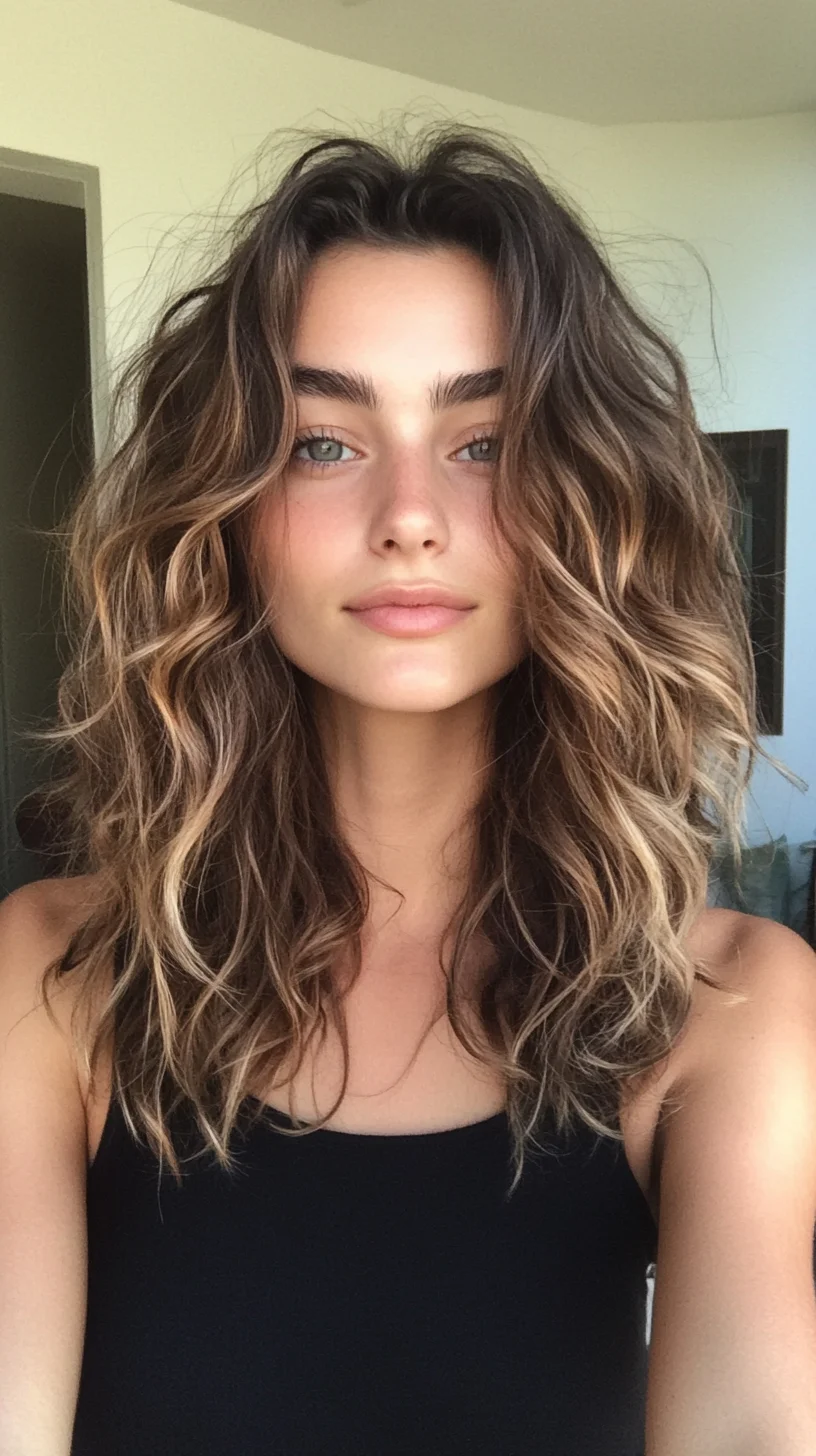 Effortlessly Chic Embrace the Beachy Waves with Shaggy Layers