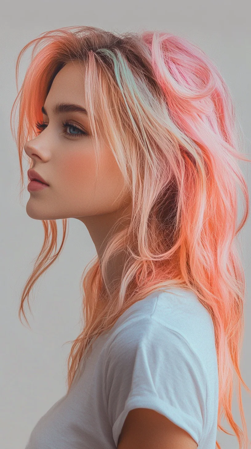 Effortlessly Chic Embrace the Dreamy Pastel Waves