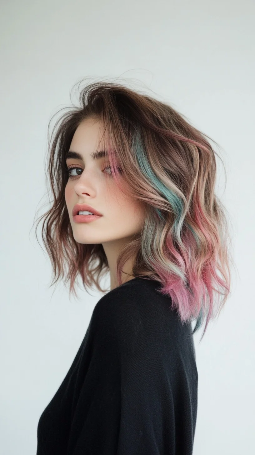 Effortlessly Chic: Embrace the Playful Vibe of Pastel-Laced Waves