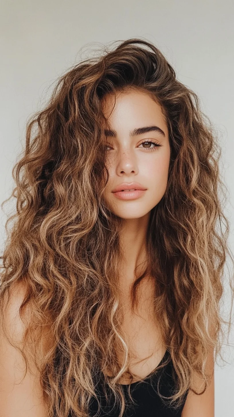 Effortlessly Chic: Embrace Your Natural Waves with This Stunning Curly Hairstyle