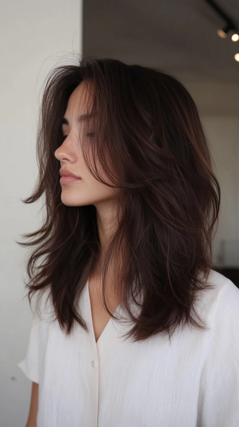 Effortlessly Chic Long Layers with Natural Volume