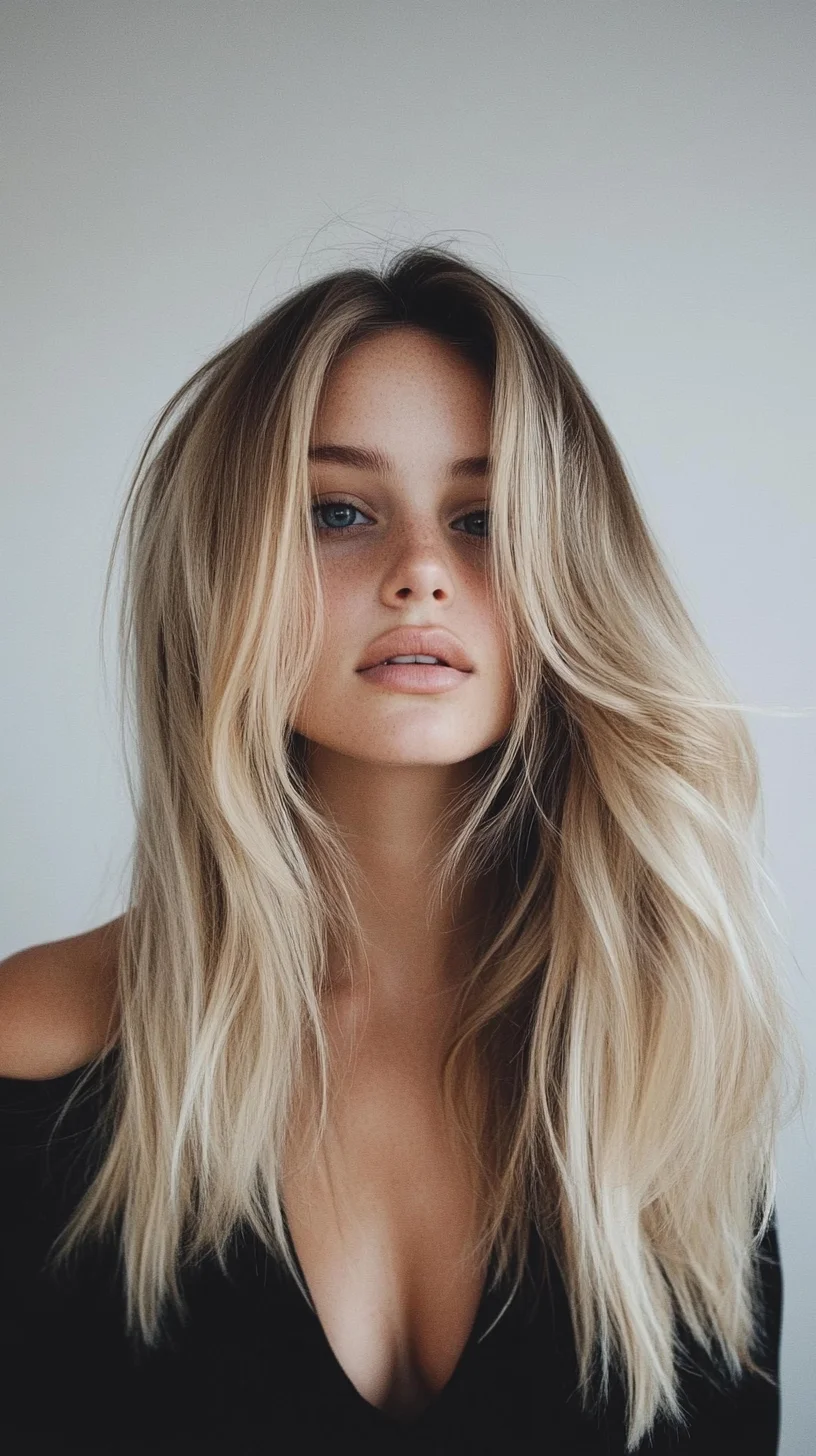 Effortlessly Chic Long Layers with Sun-Kissed Highlights