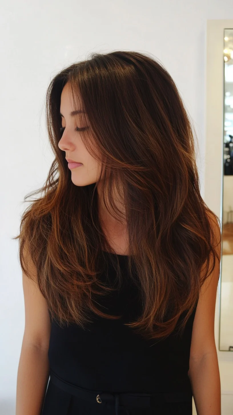 Effortlessly Chic Long Layers with Sun-Kissed Highlights