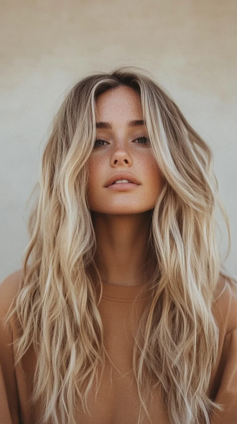 Effortlessly Chic Long Waves: The Perfect Summer Hairstyle