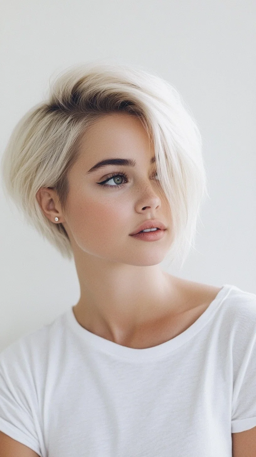 Effortlessly Chic: The Asymmetric Textured Bob