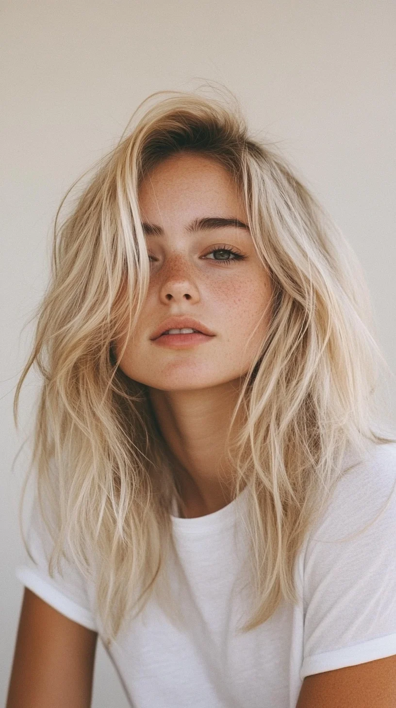 Effortlessly Chic: The Beachy Textured Lob