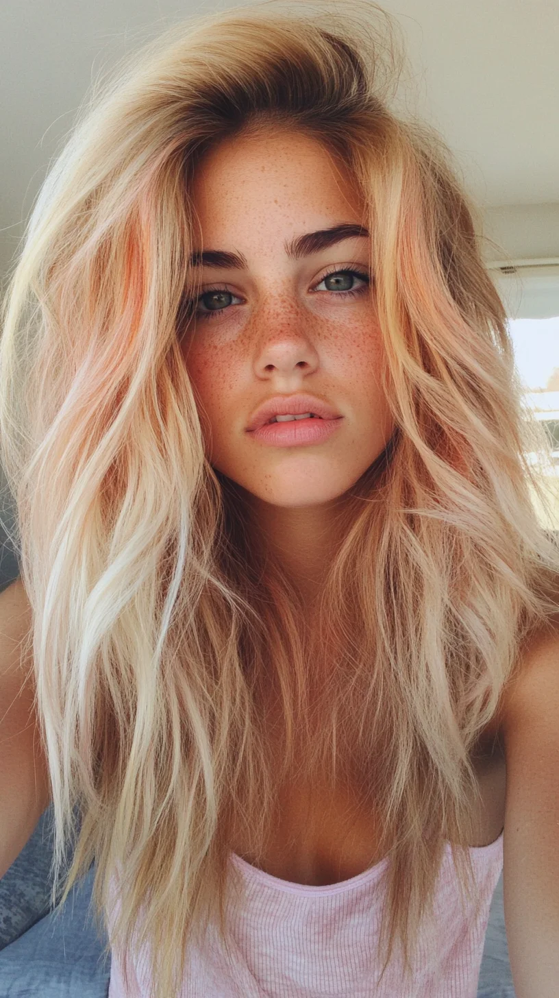 Effortlessly Chic: The Beachy Wave with Sun-Kissed Highlights