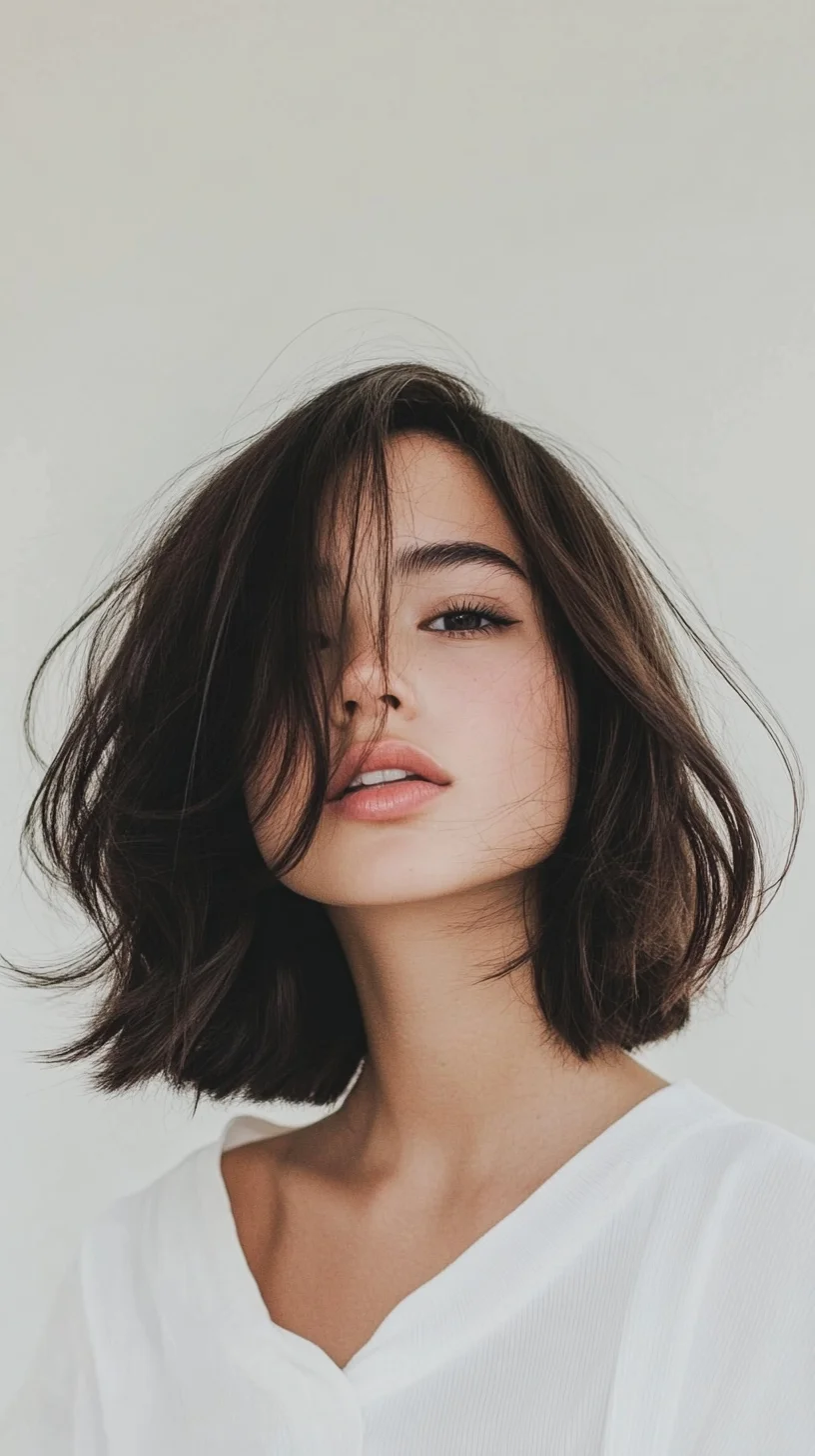 Effortlessly Chic The Blunt Bob with Soft Waves