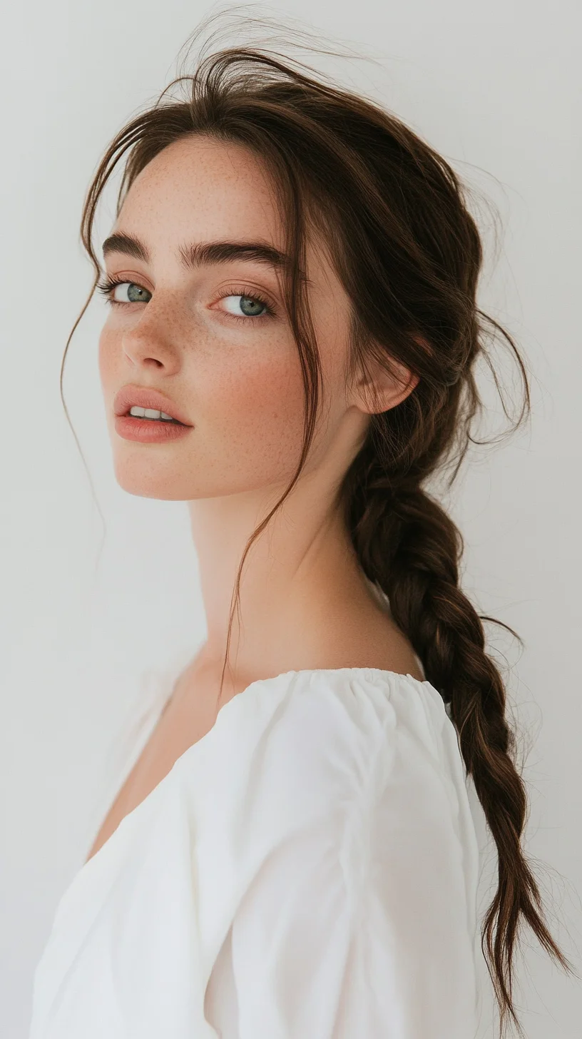 Effortlessly Chic The Boho Braid with Face-Framing Layers