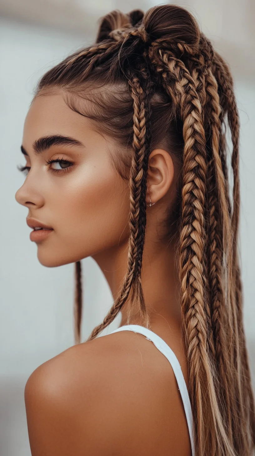 Effortlessly Chic: The Braided Half-Up Half-Down Style