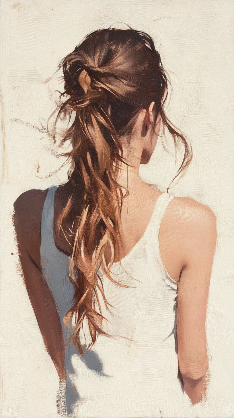 Effortlessly Chic The Casual Half-Up Beachy Wave Hairstyle