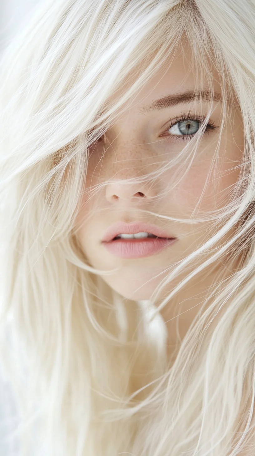 Effortlessly Chic: The Dreamy Soft Blonde Shag