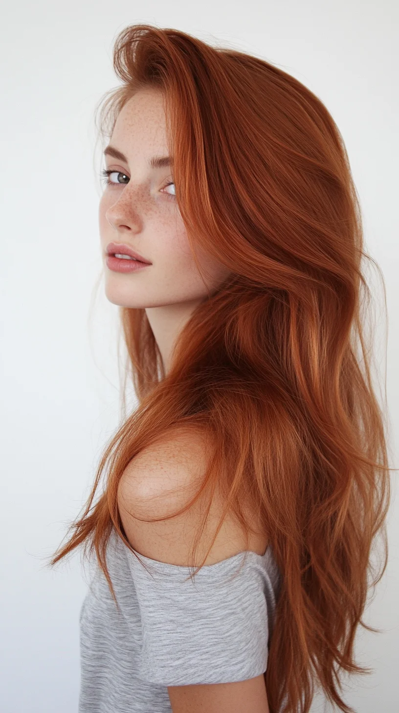 Effortlessly Chic: The Flowing Copper Waves