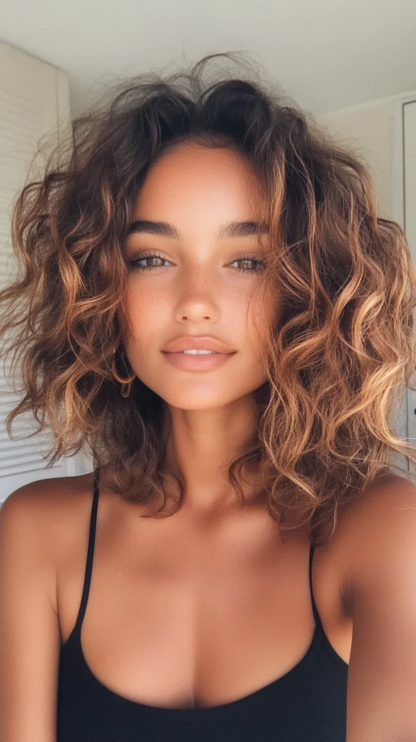 Effortlessly Chic: The Fluffy Curly Bob