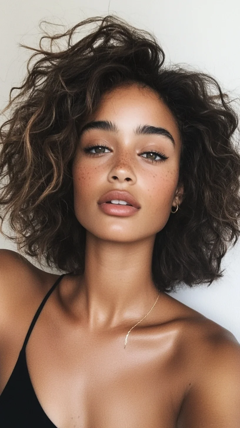 Effortlessly Chic: The Fluffy Curly Bob for Every Occasion