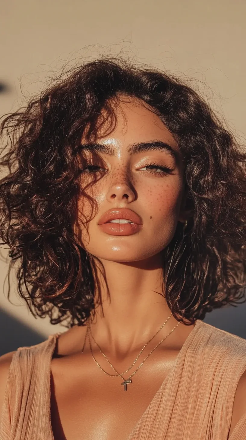 Effortlessly Chic The Fluffy Curly Bob