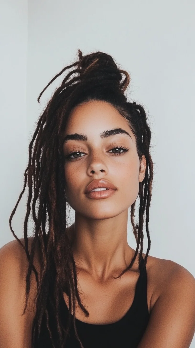 Effortlessly Chic: The High Top Dreadlock Hairstyle