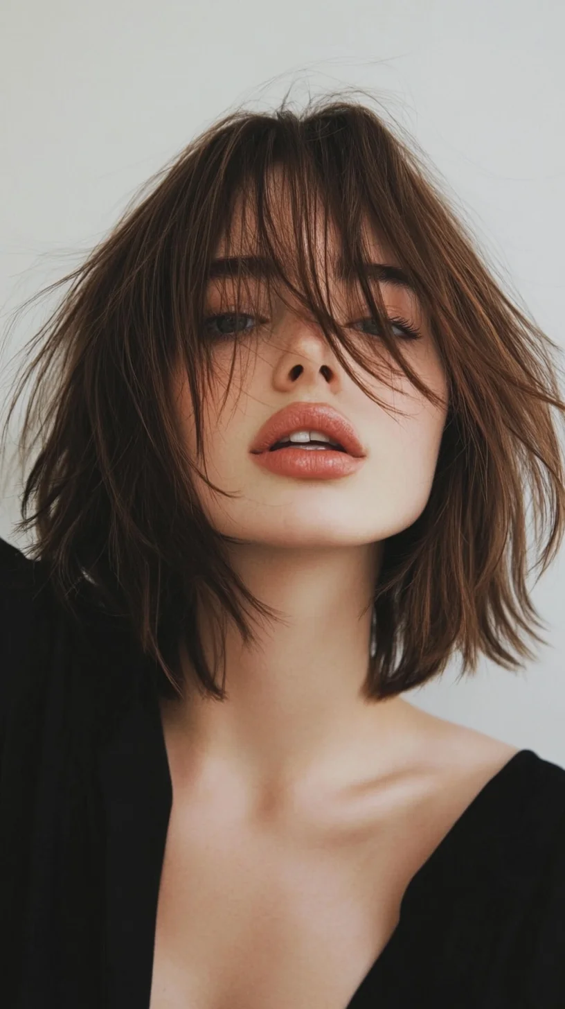 Effortlessly Chic: The Layered Textured Bob