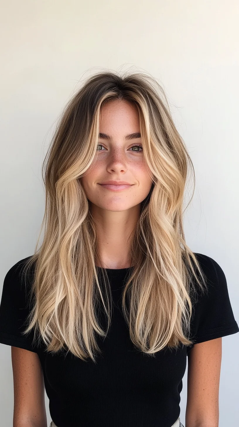 Effortlessly Chic: The Lived-In Lob with Sun-Kissed Highlights