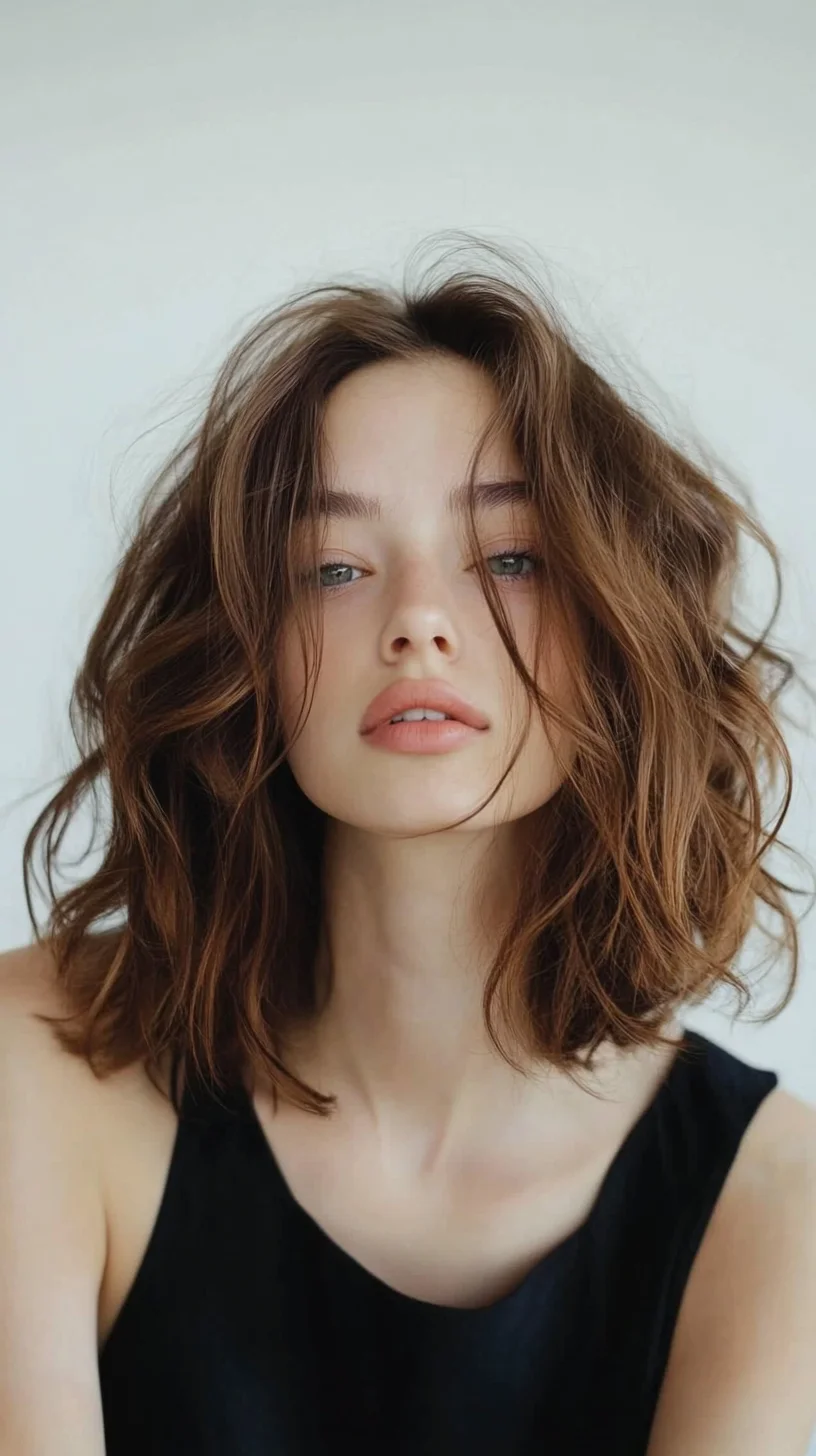 Effortlessly Chic The Lob with Beachy Waves