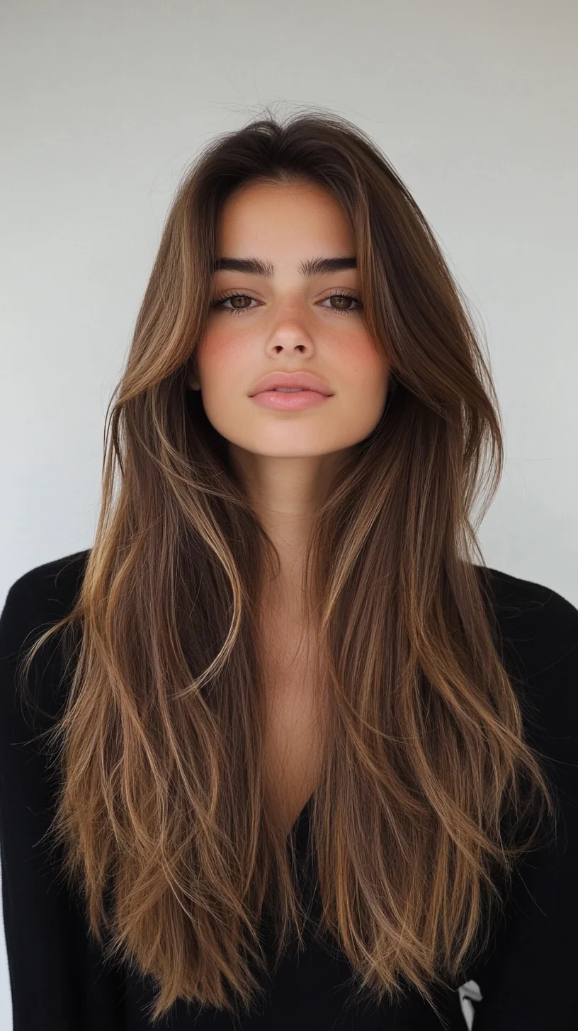 Effortlessly Chic: The Long Layered Beachy Hair for a Carefree Vibe