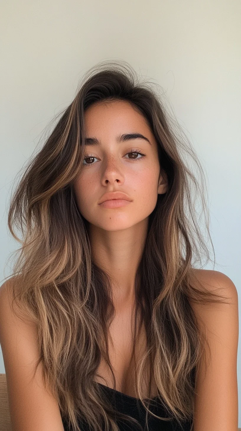 Effortlessly Chic: The Long Layered Beachy Mane