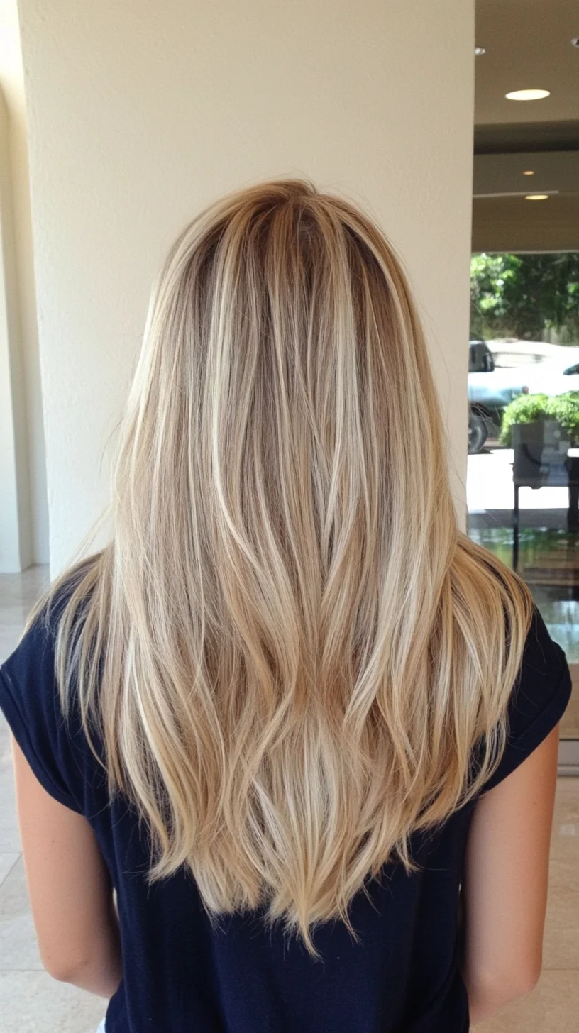 Effortlessly Chic The Long, Layered Blonde Look