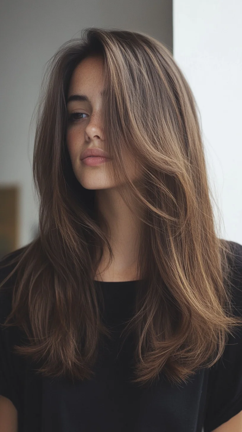 Effortlessly Chic: The Long Layered Lob with Soft Volume