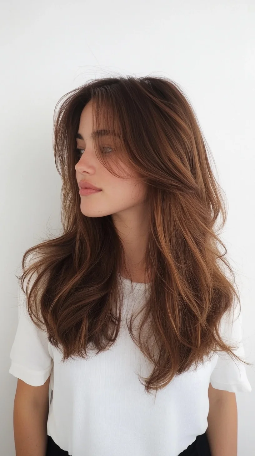 Effortlessly Chic: The Long Layered Wavy Hairstyle