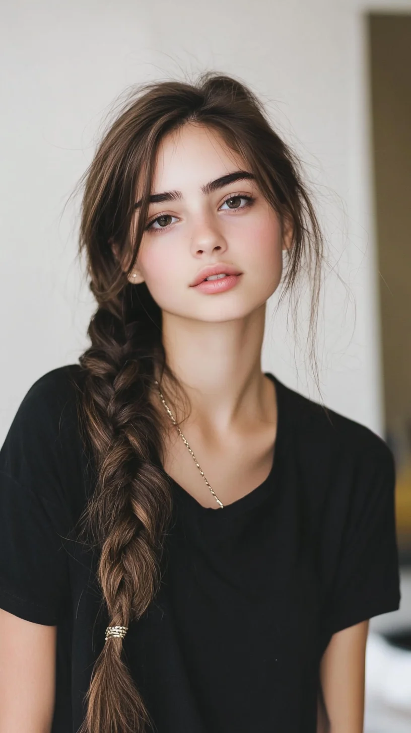 Effortlessly Chic The Loose Braid for a Casual Yet Polished Look