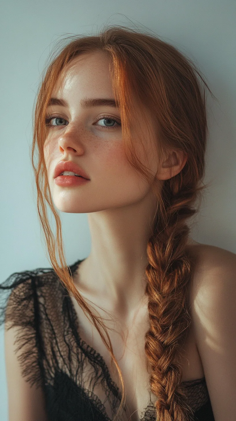 Effortlessly Chic The Loose Side Braid for a Bohemian Vibe