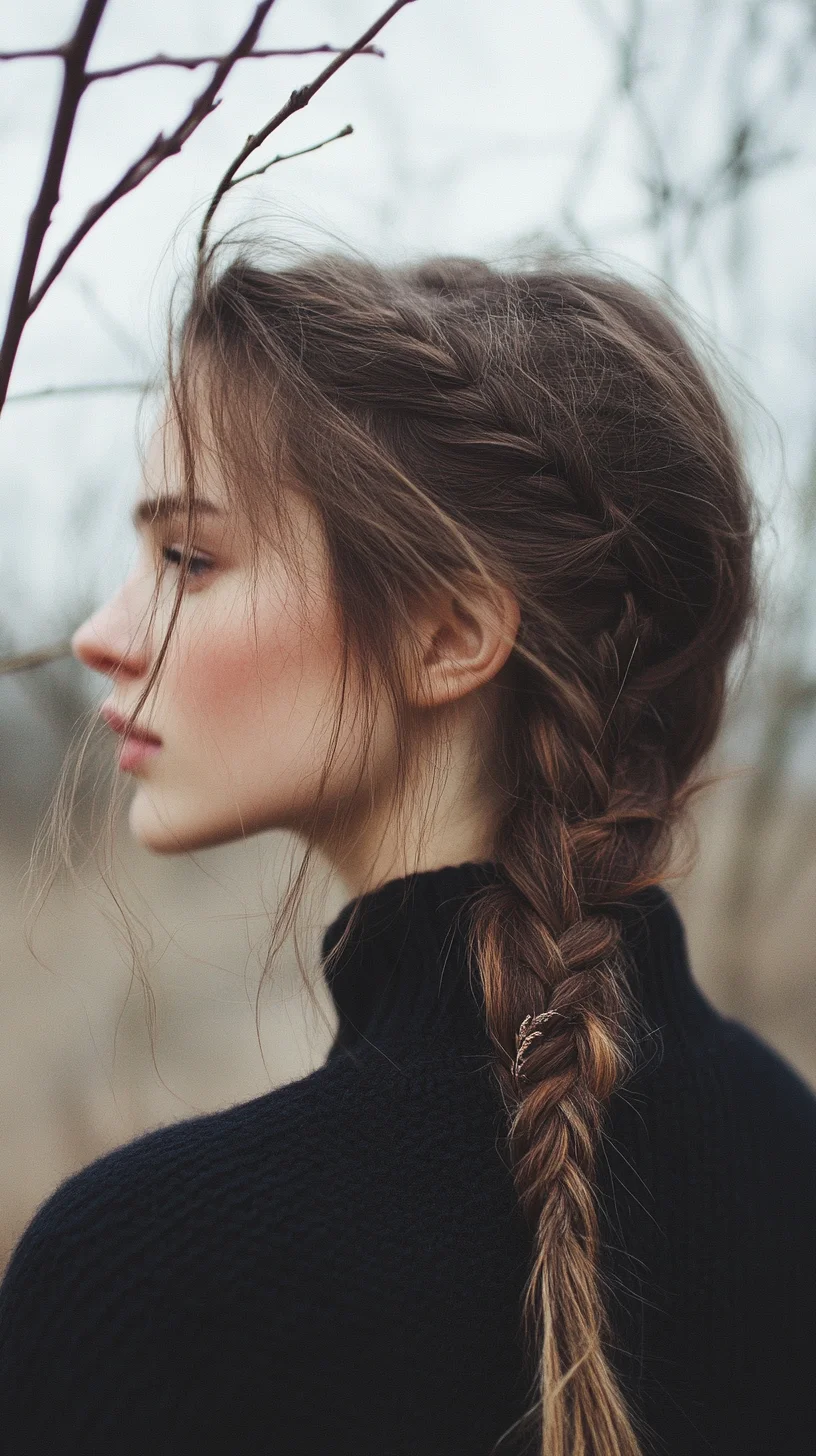 Effortlessly Chic The Loose Side Braid That Exudes Natural Beauty