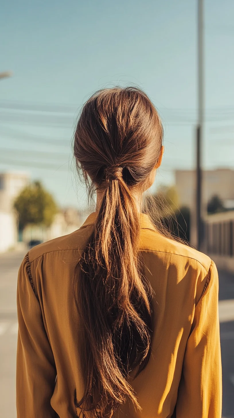 Effortlessly Chic The Low Ponytail with a Twist