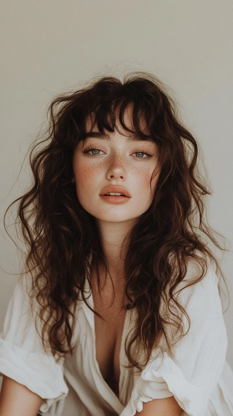 Effortlessly Chic The Luscious Curly Bob with Bangs