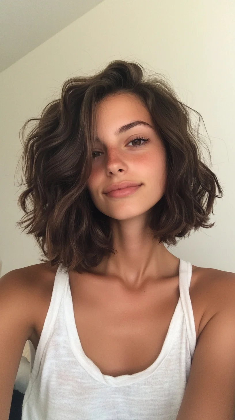 Effortlessly Chic The Luscious Layered Beach Waves Bob