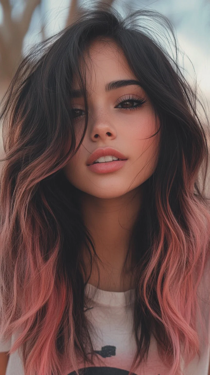 Effortlessly Chic The Lush Ombre Waves With a Playful Twist