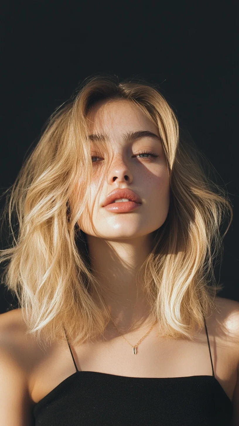 Effortlessly Chic The Messy Beach Wave Bob