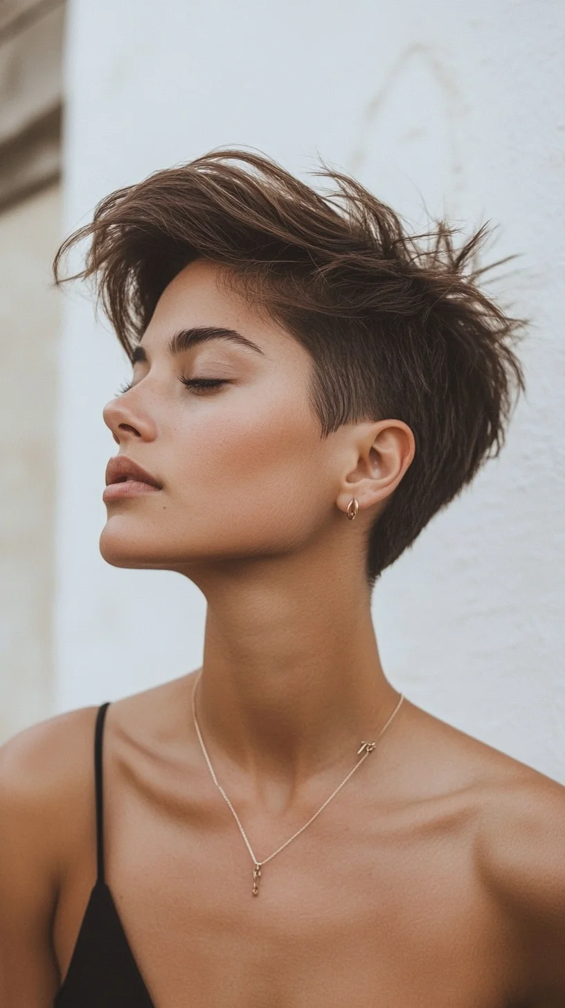 Effortlessly Chic: The Messy Textured Pixie Cut