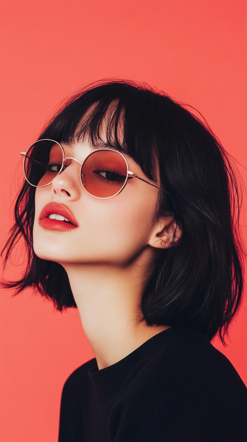 Effortlessly Chic The Modern Bob with Bangs