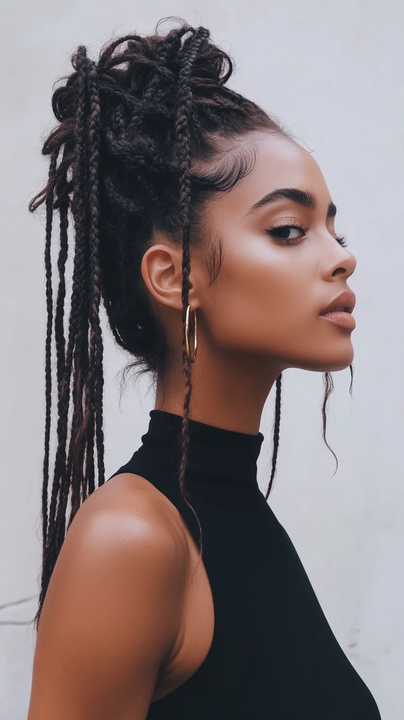 Effortlessly Chic: The Modern Braided Top Knot