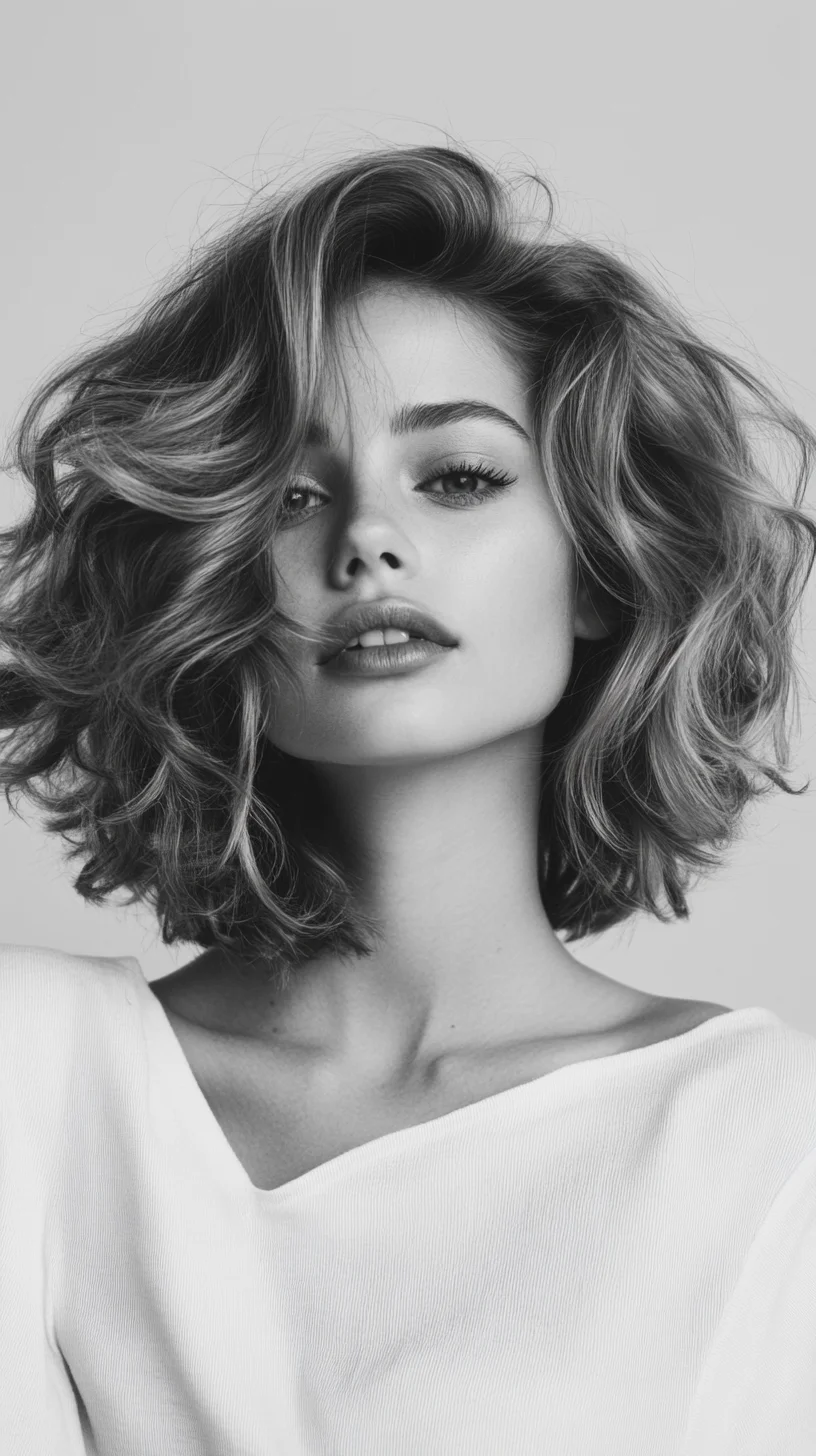 Effortlessly Chic: The Modern Curly Bob