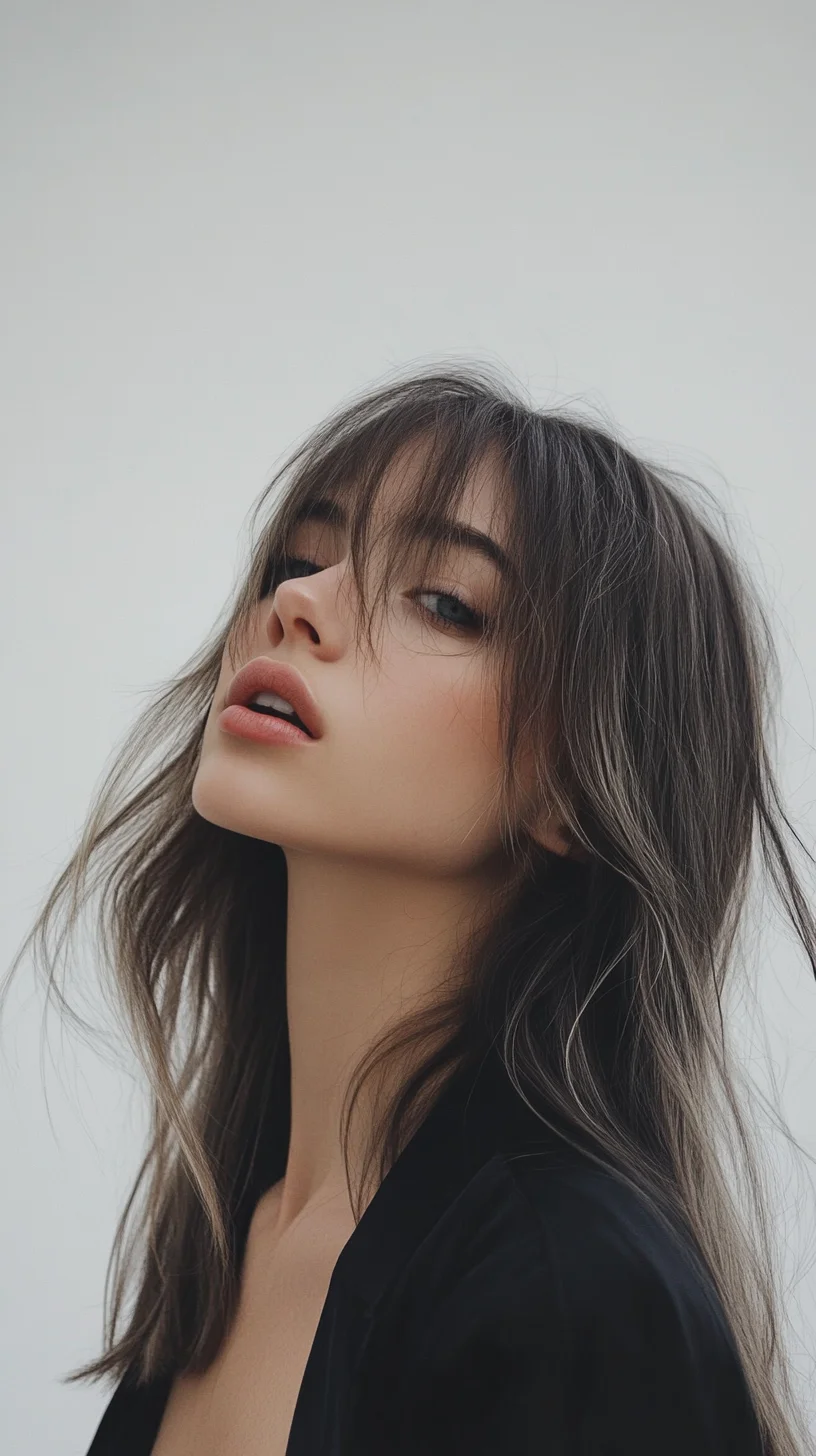 Effortlessly Chic The Modern Layered Lob with Face-Framing Bangs