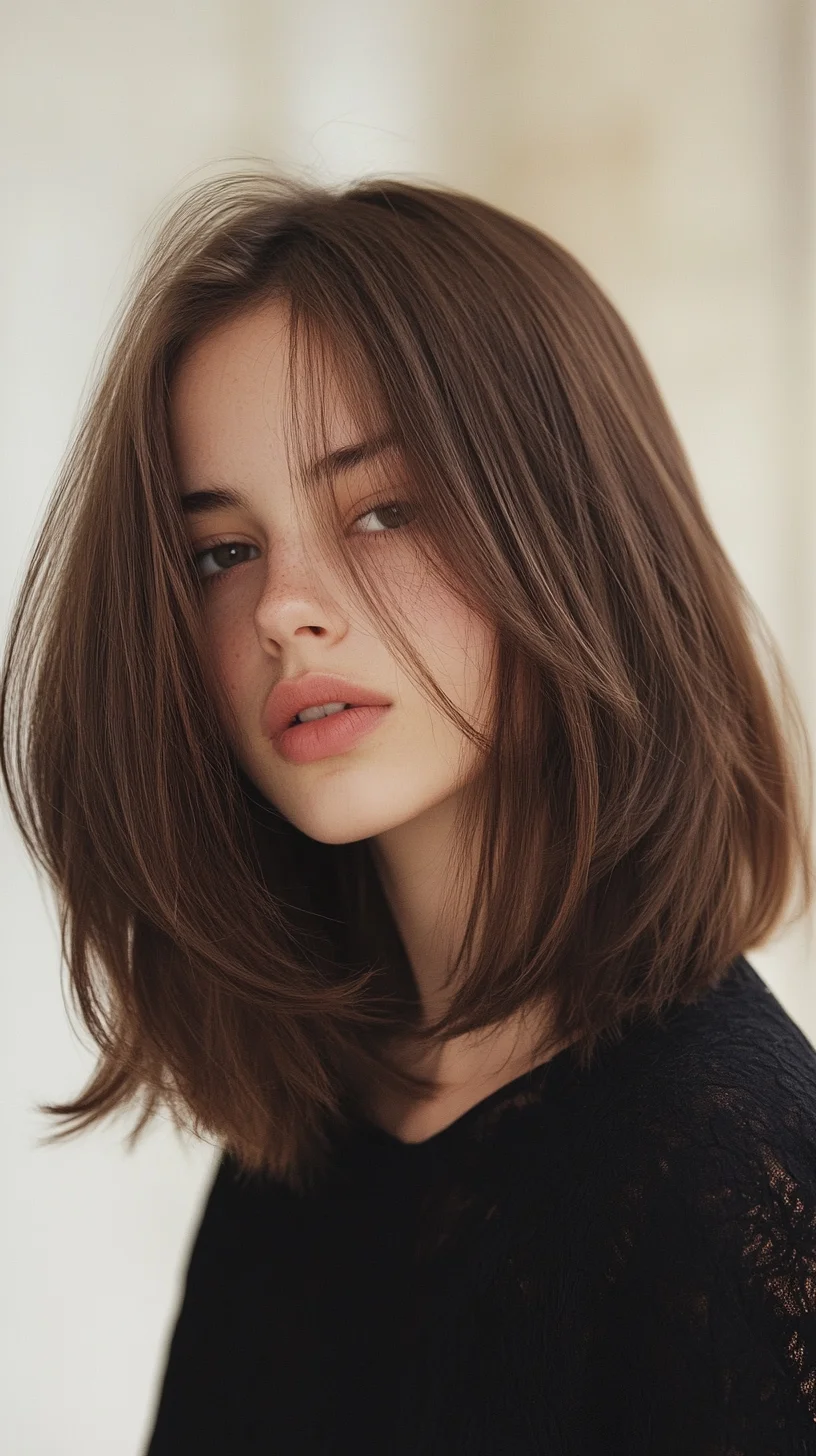 Effortlessly Chic: The Modern Long Bob with Texture