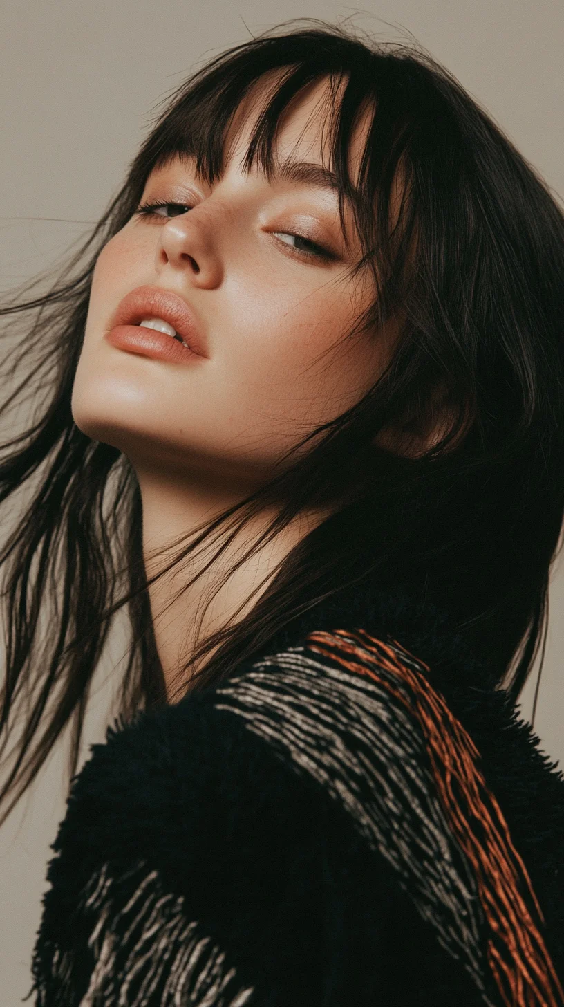 Effortlessly Chic The Modern Long Hair with Bangs