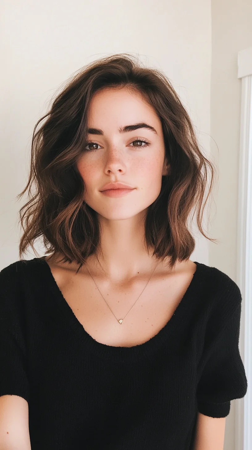 Effortlessly Chic The Modern Messy Bob with Soft Waves