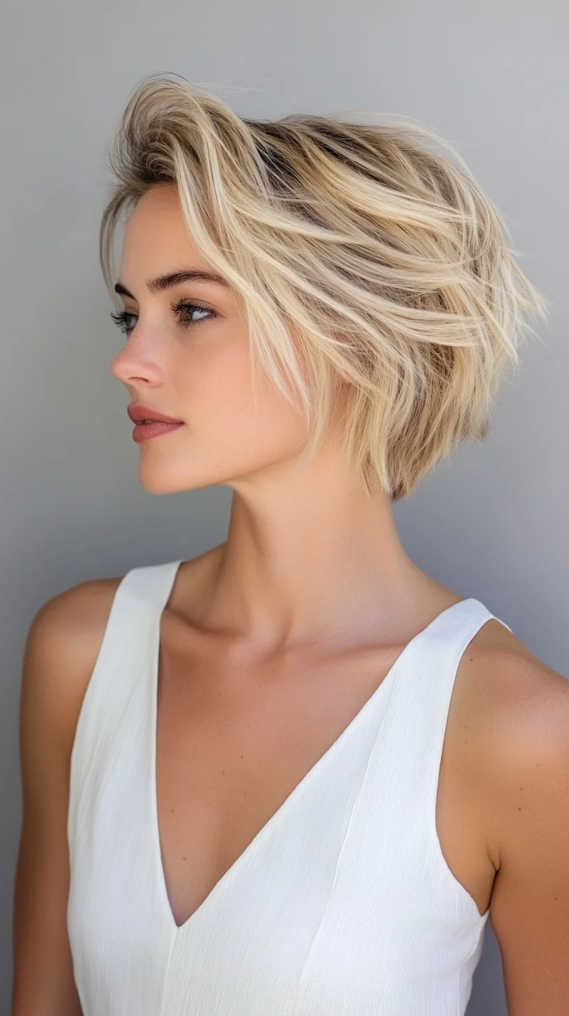 Effortlessly Chic The Modern Pixie with Textured Layers