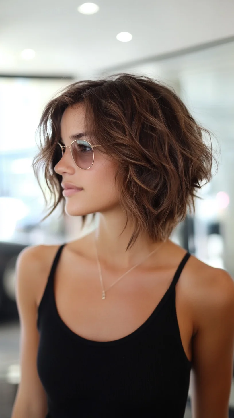 Effortlessly Chic: The Modern Textured Bob